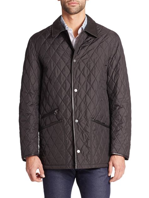 Quilted Barn Jacket in Black 